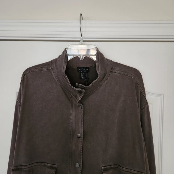 Nolan Miller NY Women’s Zip Front Stand Collar Front Pockets Jacket Olive Grn XL - Picture 6 of 14